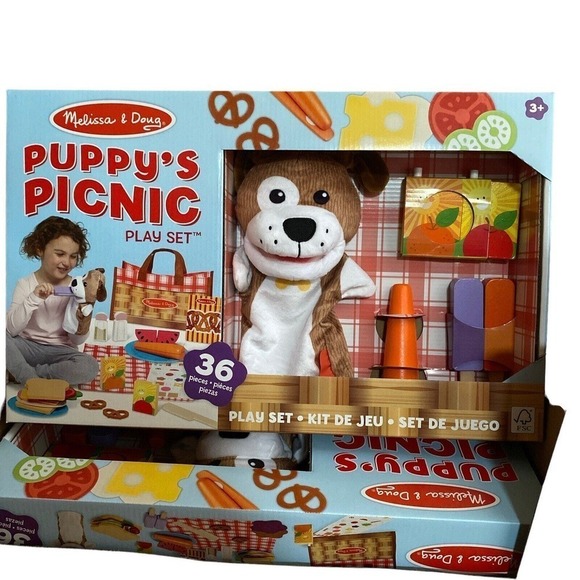 Melissa & Doug Other - Melissa and Doug Puppys picnic play set